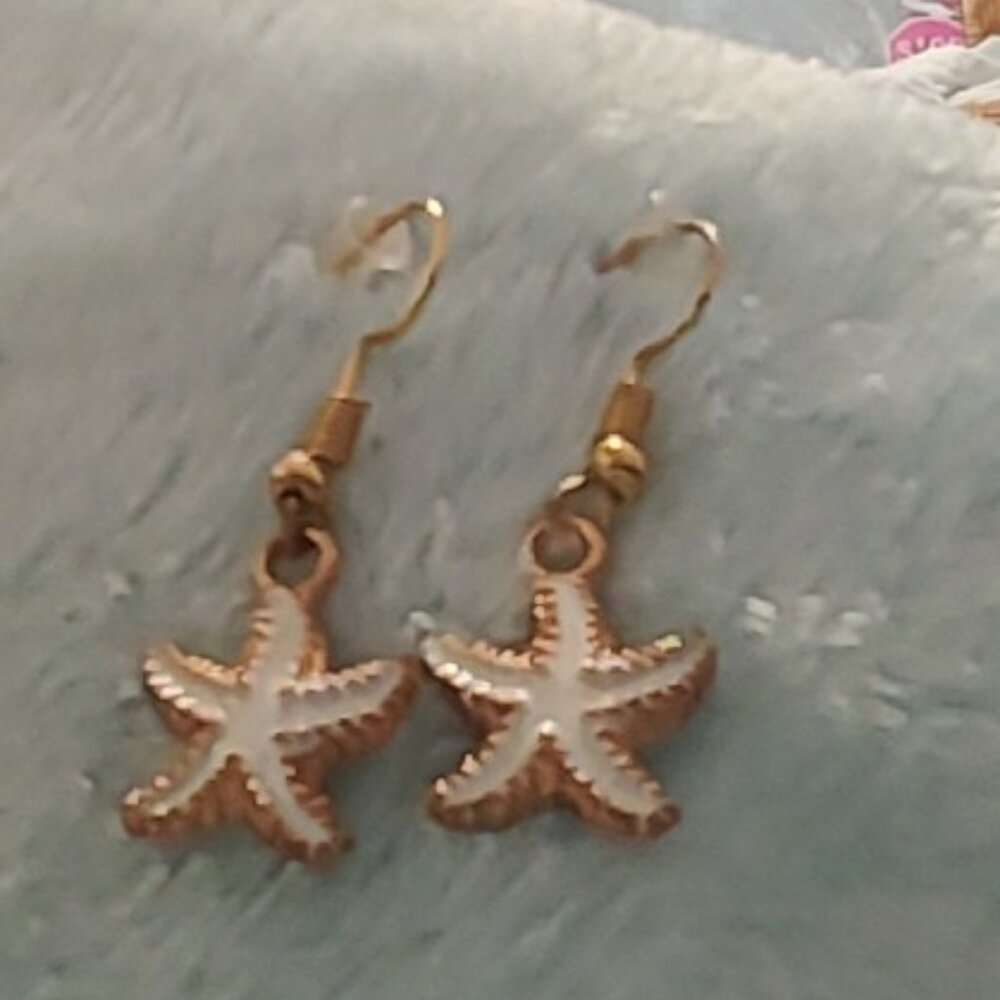 handmade starfish earrings